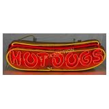 Unusual Hot Dog Neon with 9-Inch Metal Can 60×20