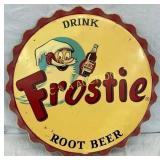 27in Frostie Root Beer Cap Sign by Stout Sign Co.