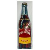 1952 Die-Cut Metal Royal Crown Cola Bottle Sign, 1