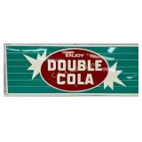 Enjoy Double Cola Self-Framed Sign, 32 x 12