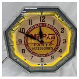 Mopar Chrysler Corporation 18in. Neon Dealership C