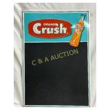 Emb. Orange Crush Menu Sign, 19in x 27in
