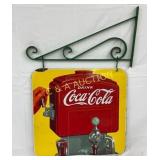1939 DSP Coca-Cola Fountain Swinger Sign with Bra