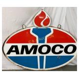 DDP Amoco Sign with Original Flame and Bracket72×