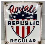 10×11 Porcelain Royal Republic Pump Plate