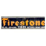 14ft Porc. 2pc. Firestone Sign