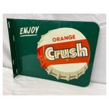 Nice Orange Crush Cap Flange Sign 18×14