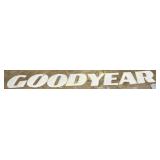 Porcelain Goodyear Letters Sign, 156×18 1/2 Inches