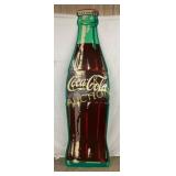 NOS 1933, 9-Foot Die-Cut Coca-Cola Bottle Sign