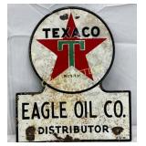 1946 Texaco Porcelain Eagle Oil Co. Distributor Si