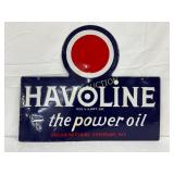 Havoline DSP Sign with One Side Restored, 24×20 In