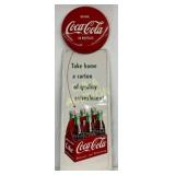 1951 Coca-Cola Pilaster Sign with Metal 16x54