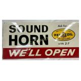 1965 Pennzoil SS Metal Sign, 32×15in.