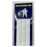 Michelin Porcelain Single-Sided Sign, 13 1/2 x 33