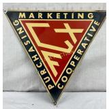 Triangle-Shaped FCX Sign, 12in by 11in
