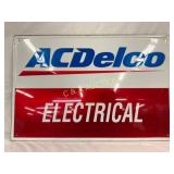 Emb. AC Delco Self-Framed Metal Sign, 24 x 36in.