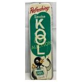 Embossed Metal Kool Cigarettes Advertising Sign