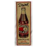 Nichol Kola Tin Tacker Emb. Sign, 8in x 24in