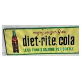 Diet-Rite Cola Self-FramedSign, 32×12in.