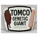 Emb. Metal TOMCO Genetic Giant Advertising Sign