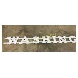 Porc Letters on Metal WASHING
