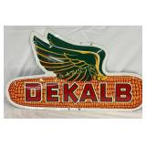 Dekalb Emb. Metal Convex Sign, 28in x 16in