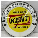 Kent Feeds Advertising Glass Face Thermometer, 12-