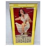 1941 Royal Crown Cola FramedCalendar 15.5×28.5in