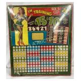 "In Training" Punch Board Game, 14in x 16in