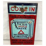 Porcelain Vicks Vaporub Sign4×6 1/2
