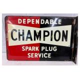 Champion Spark Plug Flange Sign 18×12
