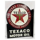 DSP Texaco Motor Oil Flange Sign, 18×24in.