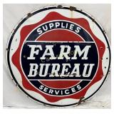 60in. Porc SS Farm Bureau Supplies Sign