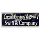 SSP Cream Buying Agency Sign for Swift & Company,
