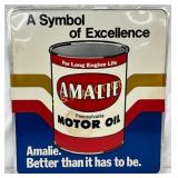 Amalie Motor Oil Emb. Metal Sign 18×20
