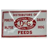 SSP D&G Feeds Advertising Sign, 54in x 30in
