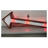 Large DS Arrow Sign with Blinking Yellow and Red L