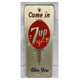 Emb. 7 Up Sign, 3 1/2×9 Inches