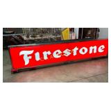 DS Lightup Firestone Lexan Sign, 120in x 24in
