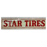 SS Star Tires Metal Advertising Sign, 44×10 Inches