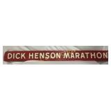 Dick Henson Marathon Wooden Single-Sided Sign, 78i