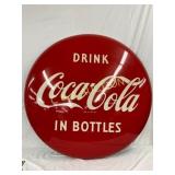 48in. Drink Coca-Cola in Bottles Metal Button