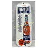 Mission Orange Soda Metal Thermometer, 6 x 16 Inch