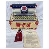 Metal Marx Junior Toy Typewriter with Original Box