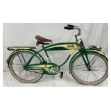 Early Columbia Bicycle with Green and Yellow Finis
