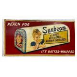 1957 Sunbeam Bread Emb. Sign, 72 x 35.5in.