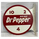 Dr Pepper Flange Sign, 12 x 12 in