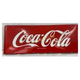 Porc. Coca-Cola Sled-Style Sign, 44in x 16in