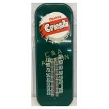 Orange Crush Metal Thermometer, 6×16 Inches