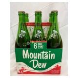 Mountain Dew 6-Bottle 1-Pint Cardboard Carrier wit